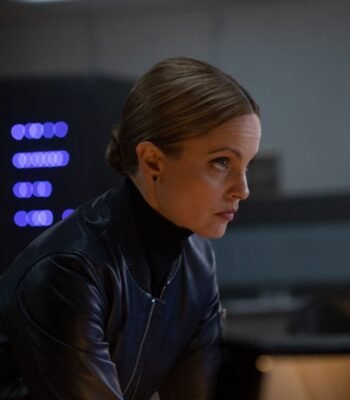 Detective Thompson RZR Bomber Leather Jacket Black