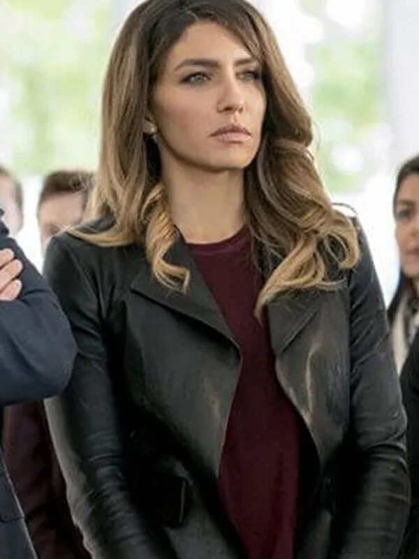 Dinah Drake Arrow TV Series Black Drape Jacket