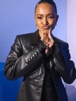 Divinity 2023 Karrueche Tran Black Leather Coat