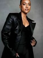 Divinity 2023 Karrueche Tran Black Leather Coat