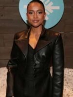 Divinity 2023 Karrueche Tran Black Leather Coat