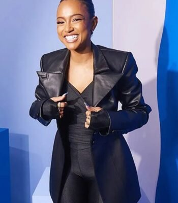 Divinity 2023 Karrueche Tran Black Leather Coat