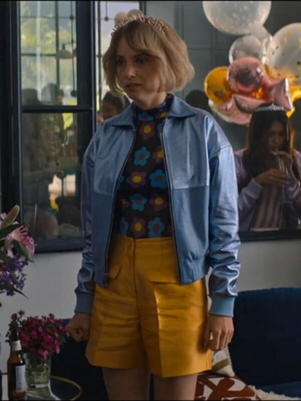 Do Revenge 2022 Eleanor Blue Bomber Jacket