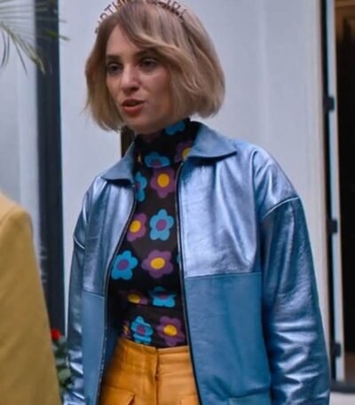 Do Revenge 2022 Eleanor Blue Bomber Jacket