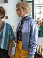 Do Revenge 2022 Eleanor Blue Bomber Jacket