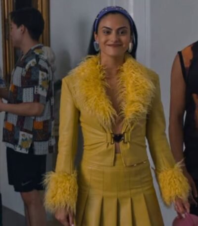 Do Revenge Camila Mendes Yellow Leather Jacket