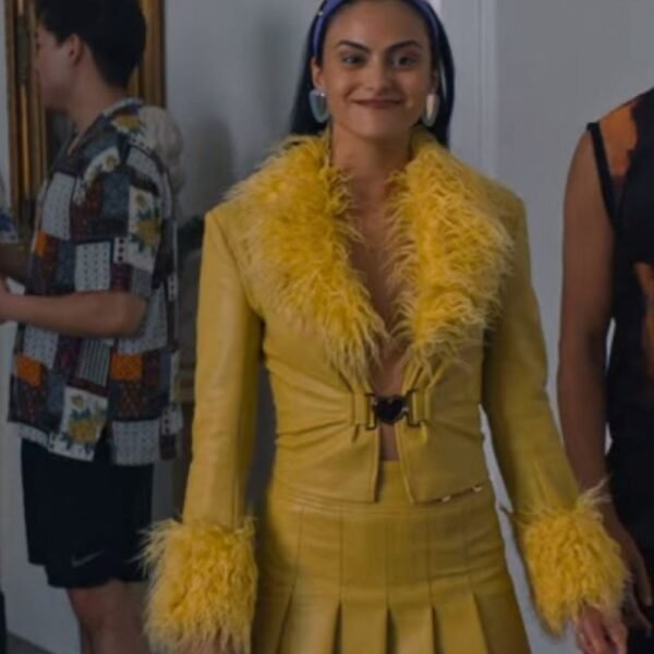 Do Revenge Camila Mendes Yellow Leather Jacket