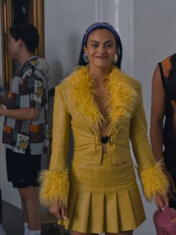 Do Revenge Camila Mendes Yellow Leather Jacket