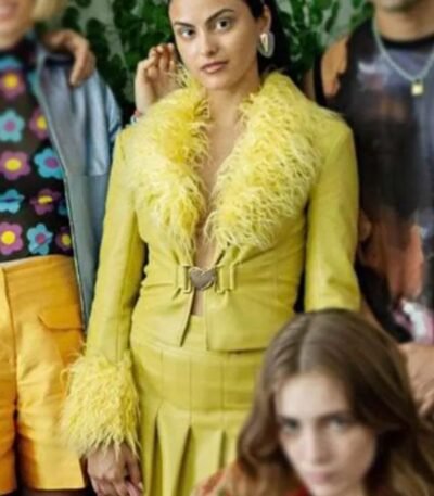 Do Revenge Camila Mendes Yellow Leather Jacket