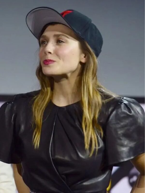 Doctor Strange 2022 Elizabeth Olsen Black Peplum Top