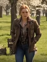 Doctor Strange 2022 Scarlet Brown Leather Jacket