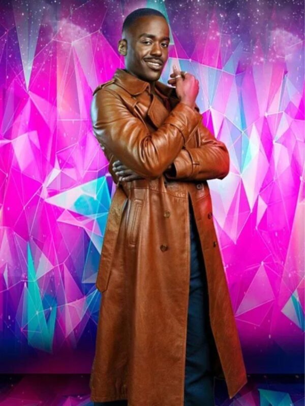 Doctor Who 15th The Doctor Brown Leather Coat