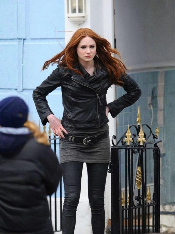 Doctor Who Amy Pond Leather Jacket