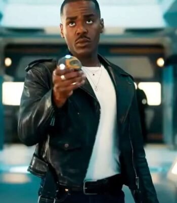 Doctor Who Fifteenth Doctor Ncuti Gatwa Black Leather Jacket
