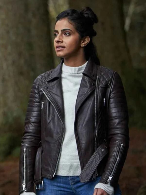 Doctor Who Season 11 Yasmin Khan Black Biker Jacket