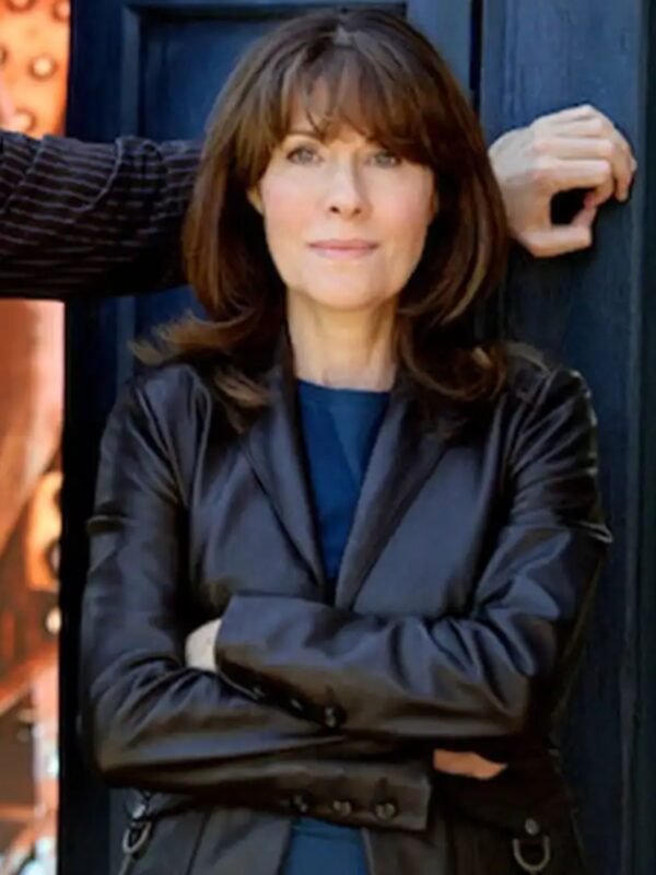 Doctor Who Season 2 Elisabeth Sladen Leather Jacket