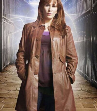 Doctor Who Season 4 Donna Noble Brown Leather Coat 