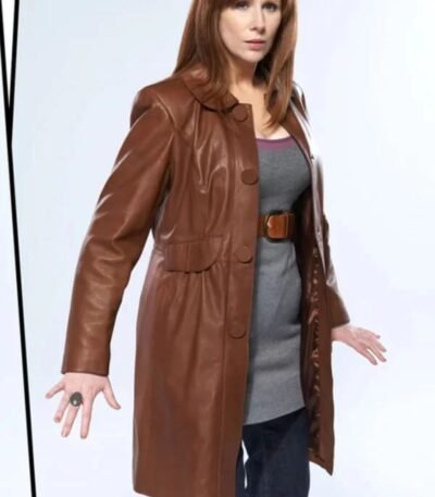 Doctor Who Season 4 Donna Noble Brown Leather Coat