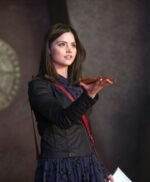 Doctor Who Season 7 Clara Oswald Black Leather Jacket