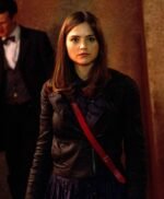 Doctor Who Season 7 Clara Oswald Black Leather Jacket