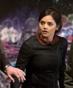 Doctor Who Season 7 Clara Oswald Black Leather Jacket