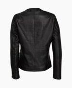 Doctor Who Season 7 Clara Oswald Black Leather Jacket