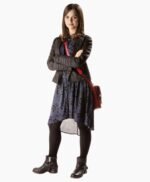 Doctor Who Season 7 Clara Oswald Black Leather Jacket