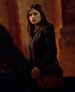 Doctor Who Season 7 Clara Oswald Black Leather Jacket