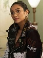 Dollface Stella Cole Black Biker Leather Jacket