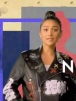 Dollface Stella Cole Black Biker Leather Jacket