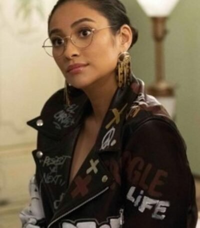 Dollface Stella Cole Black Biker Leather Jacket