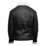 Dominique Aviator RAF Shearling Sheepskin Black Jacket