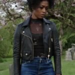 Double Life 2023 Javicia Leslie Biker Black Jacket