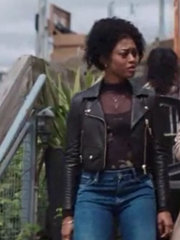 Double Life 2023 Javicia Leslie Biker Black Jacket