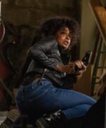 Double Life 2023 Javicia Leslie Biker Black Jacket