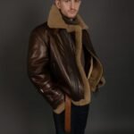 Douglas Aviator RAF SF Shearling Fur Bomber Jacket