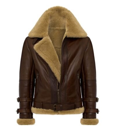 Douglas Aviator RAF SF Shearling Fur Bomber Jacket
