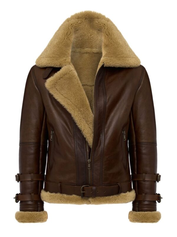 Douglas Aviator RAF SF Shearling Fur Bomber Jacket