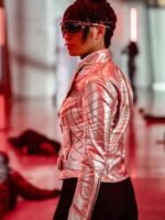 Dr. Light The Flash S06 Silver Leather Jacket