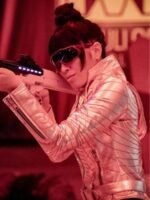 Dr. Light The Flash S06 Silver Leather Jacket