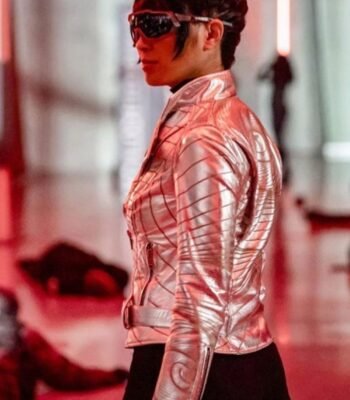 Dr. Light The Flash S06 Silver Leather Jacket