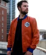 Dragon Ball Z Goku Orange Leather Jacket