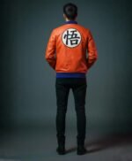 Dragon Ball Z Goku Orange Leather Jacket