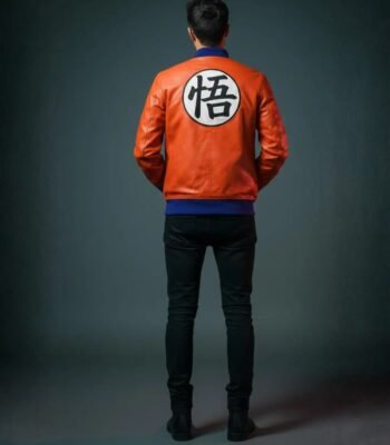 Dragon Ball Z Goku Orange Leather Jacket