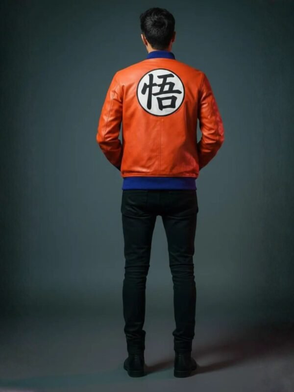 Dragon Ball Z Goku Orange Leather Jacket
