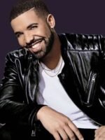 Drake Black Leather Jacket