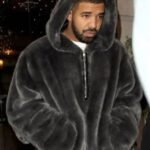 Drake Fuzzy Fur Hooded Jacket