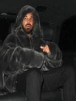 Drake Fuzzy Fur Hooded Jacket