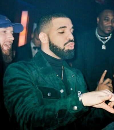 Drake Green Suede Leather Jacket