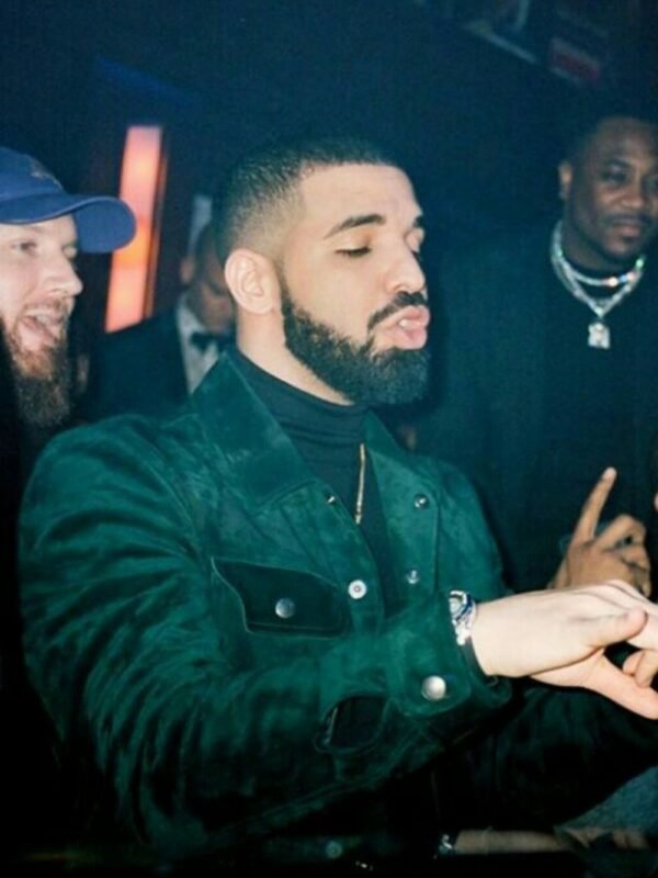 Drake Green Suede Leather Jacket
